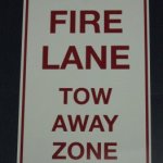 Parking Lot Signage - Fire Lane